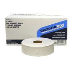 376011 - Victoria Bay White 2-Ply Sr Jumbo Toilet Tissue